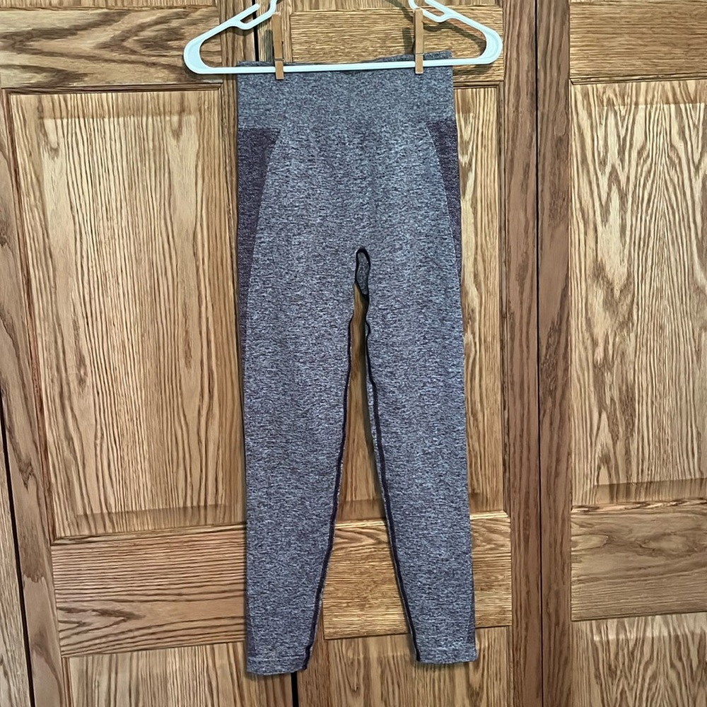 Purple workout leggings